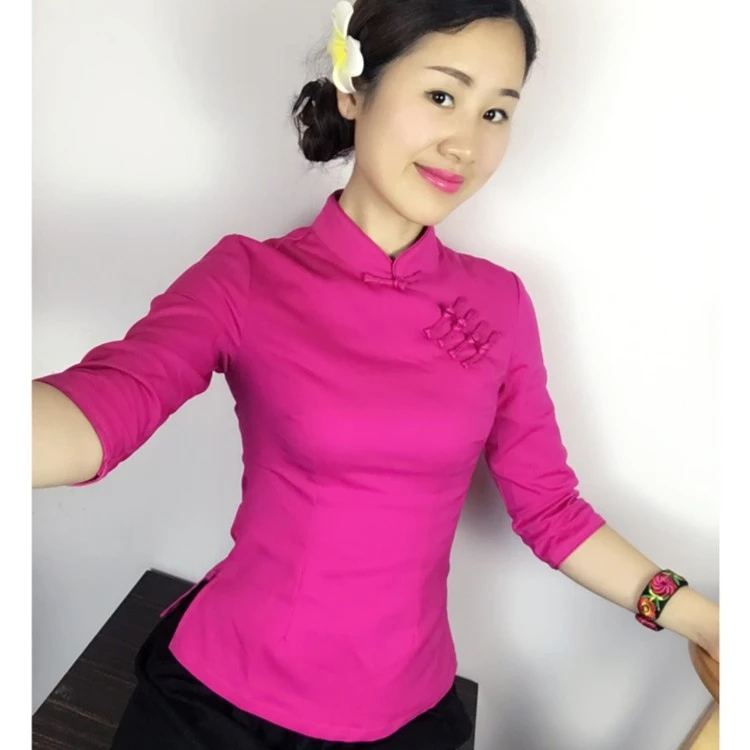 傲雪屋中国风原创秋冬旗袍小上衣复古修身改良唐装女中式日常女装