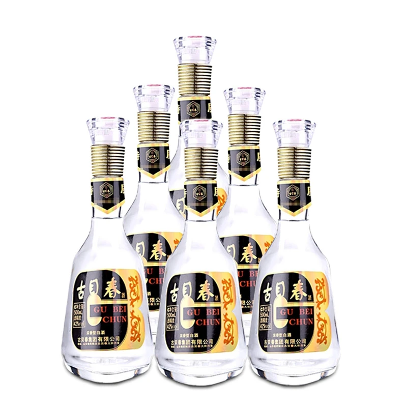 古贝春集团金标三角纯粮浓香型裸瓶经典品质白酒42度500ml*6瓶