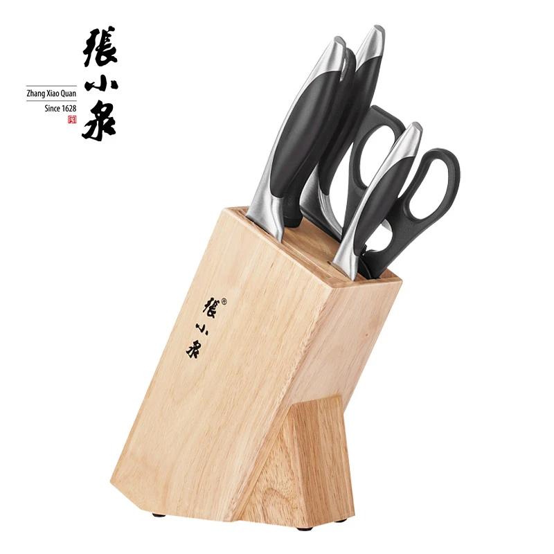 张小泉刀具套装 厨房刀具菜刀 家用厨师全套菜刀套装水果刀六件套