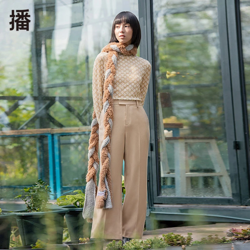 【商场同款】播春季时尚气质提花蕾丝修身打底衫那些花儿BDP1YD0001