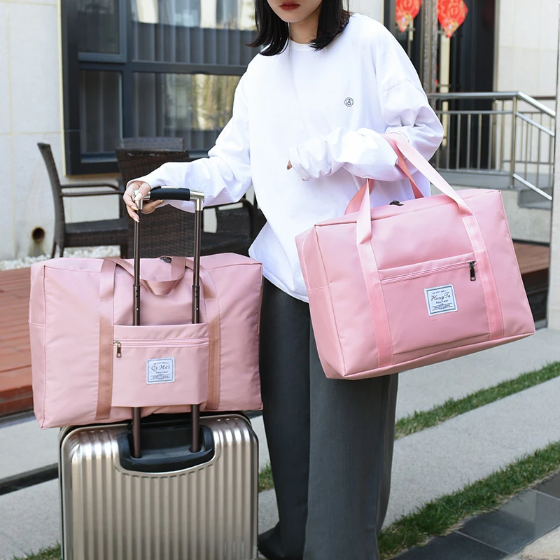 旅行包女手提大容量短途旅游包轻便学生装衣服男收纳行李袋待产包