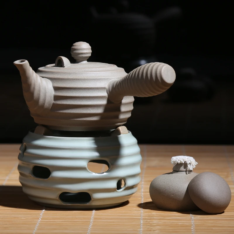 温茶炉家用蜡烛粗陶炉子茶壶保温底座茶炉酒精炉功夫茶具围炉煮茶