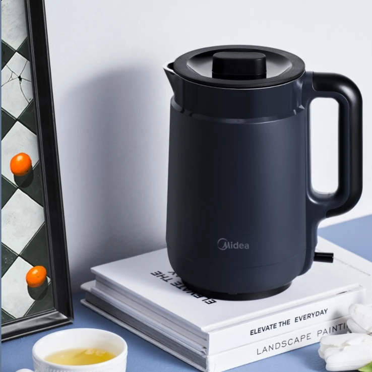 【美的官方】1.5升复古蓝快速加热电热-烧水壶 MK-SH15X1-202-BY