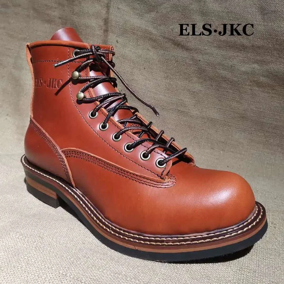 ELS·JKC品牌复古男款马丁靴