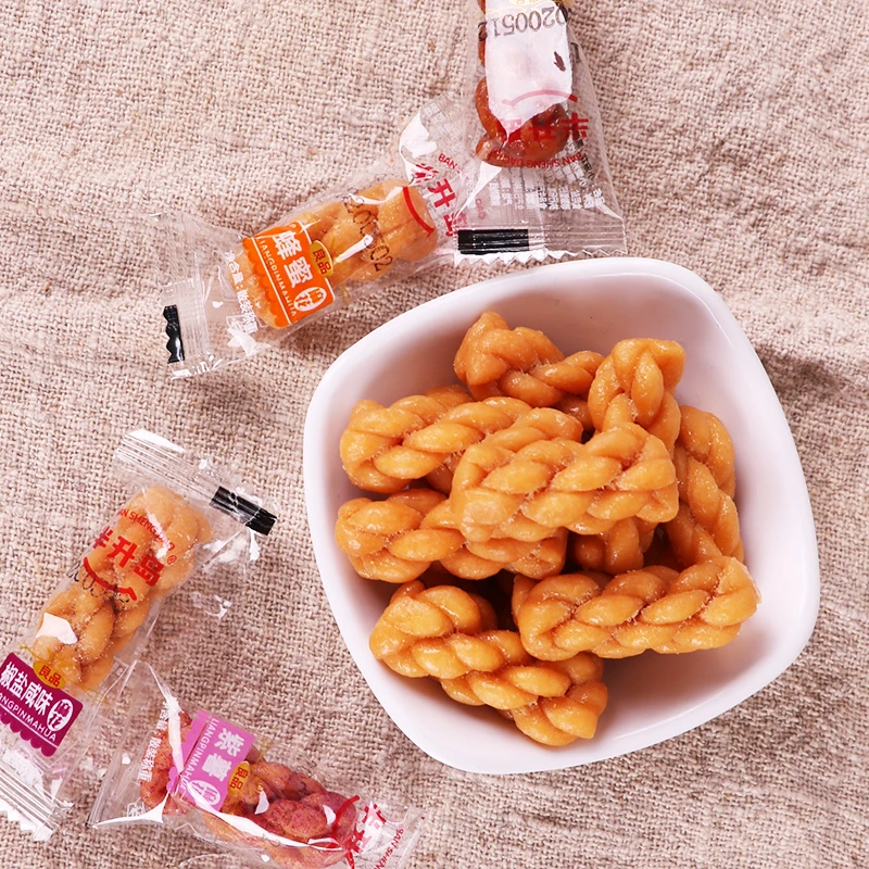 半升岛小麻花休闲酥脆零食办公室零食约120包吃货椒盐蜂蜜小麻花