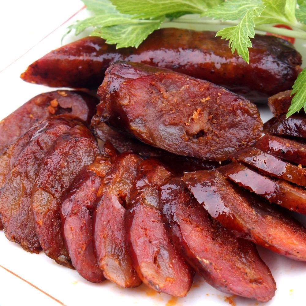 香肠腊肉湖北特产农家柴火烟熏腊肉五峰高山后座 香肠500g