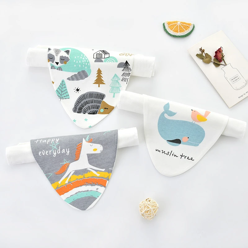 宝宝吸汗巾春夏儿童垫背巾可爱中小童婴儿隔汗巾