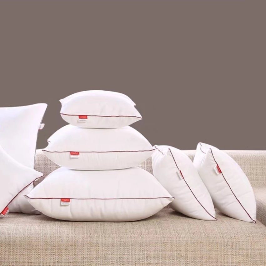 祺月丝带绣抱枕配套枕芯高弹耐压三维棉磨毛面料真空包装枕芯