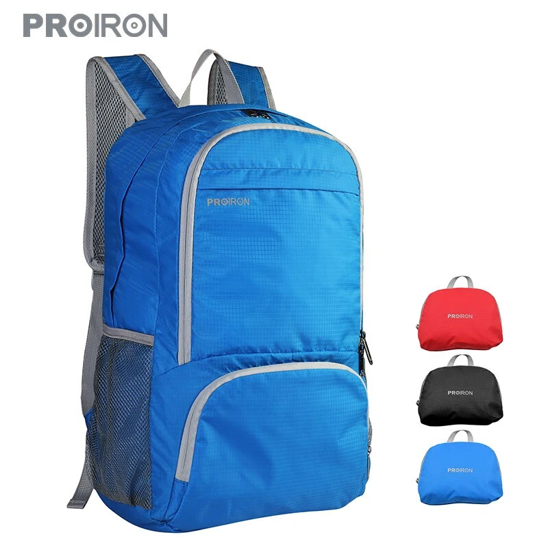 PROIRON普力艾折叠双肩包户外便携防泼水大容量包休闲多功能超轻