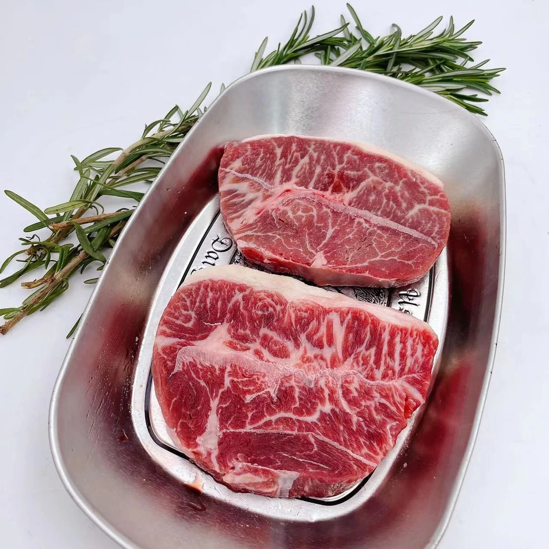 美国安格斯谷饲CAB板腱牛排1000g 原切牛排