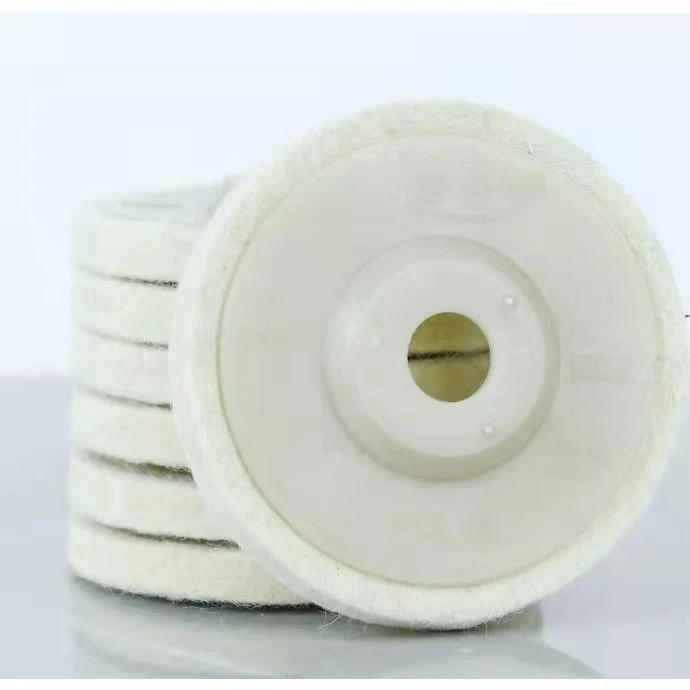 加厚羊毛轮100角磨机羊毛毡打磨片不锈钢拉丝镜面抛光打蜡磨光轮