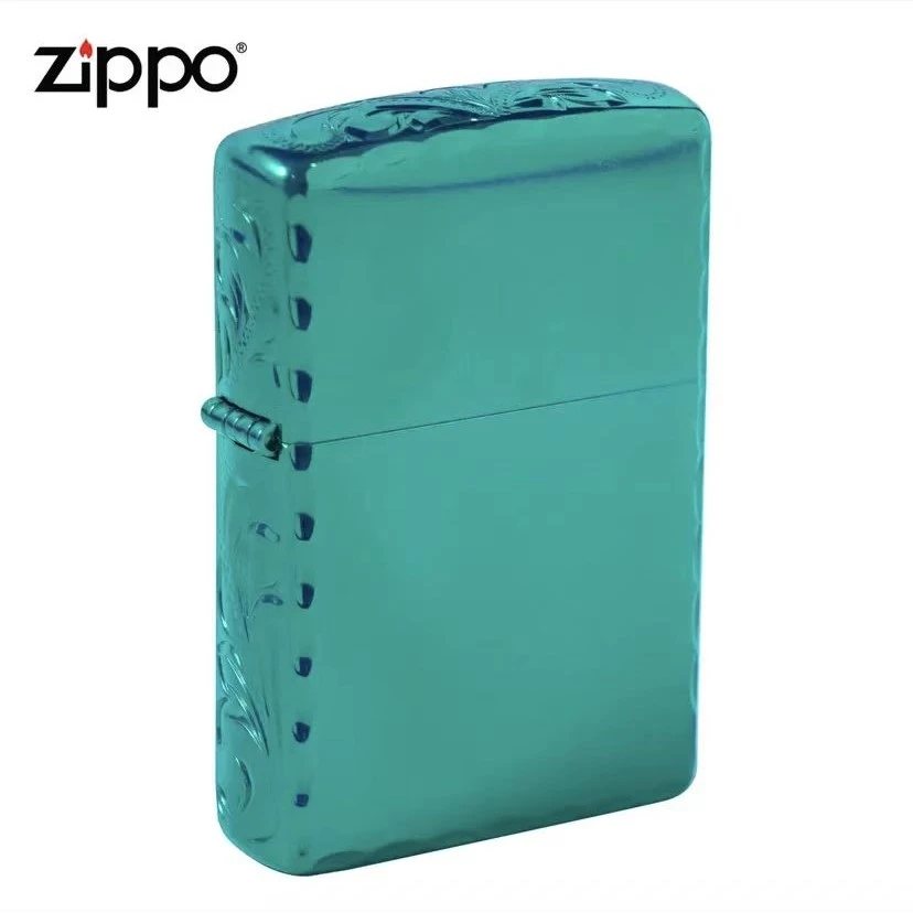 ZIPPO/之宝DIY-20446-冰机   侧面繁花  男士防风打火机DYJ1