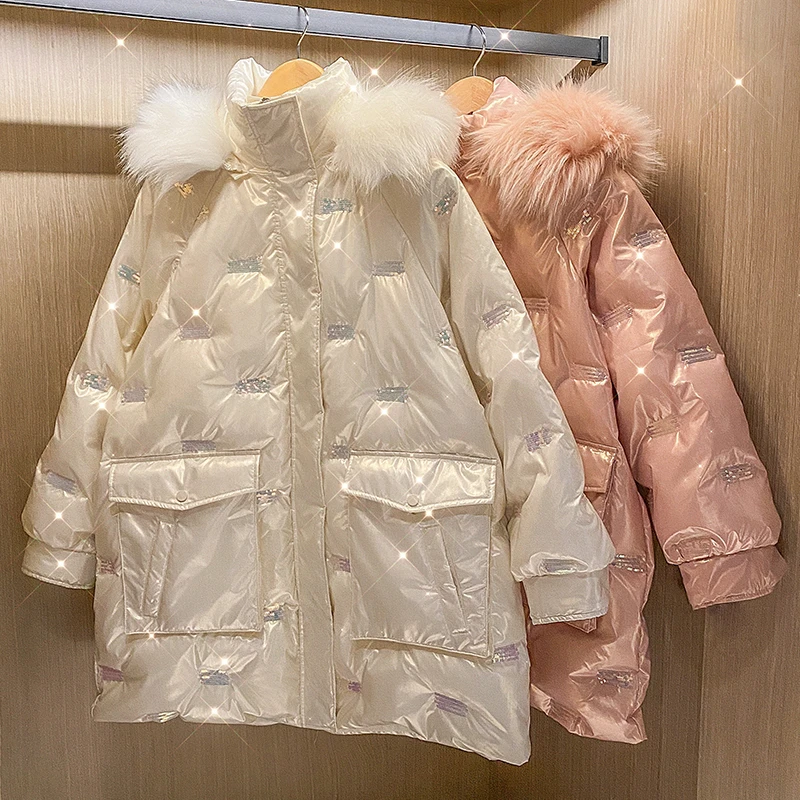 【年中大促】大奕微胖定制  冬季新款多色中长款羽绒服外套XM260