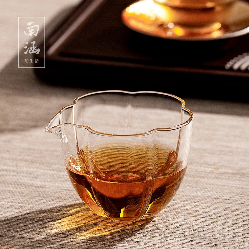 民厝玻璃公杯加厚水晶功夫茶具匀杯大号手工分茶器日式禅意公道杯