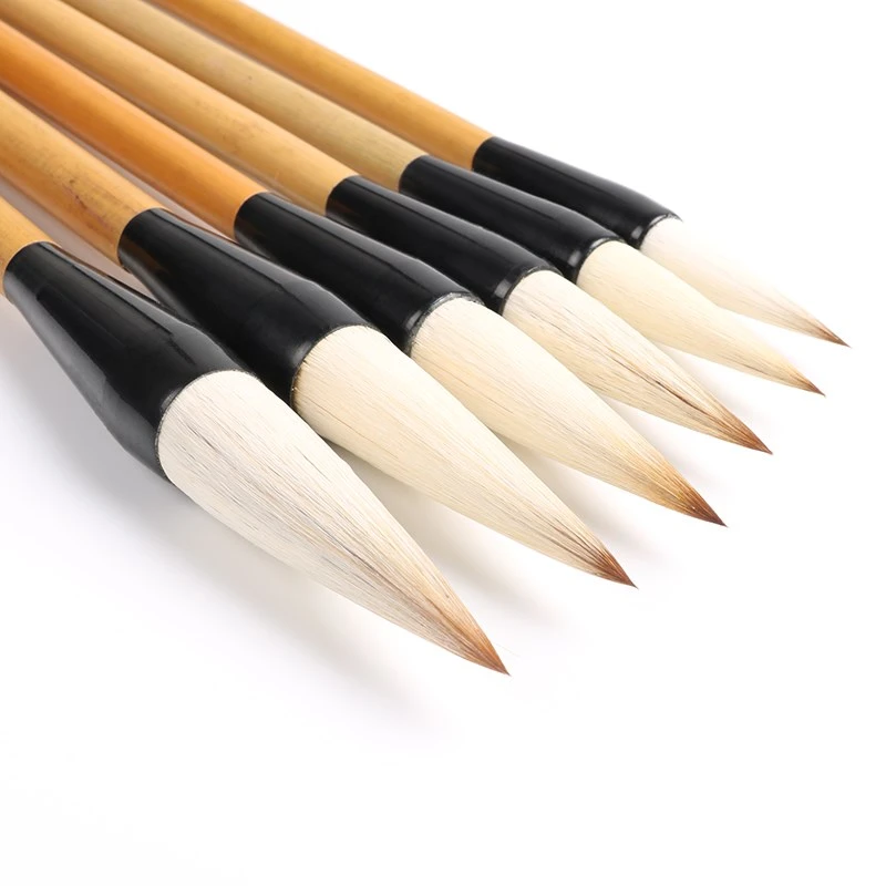 兼毫毛笔中楷加健大白云书法写意国画欧楷用成人初学学生正品中号