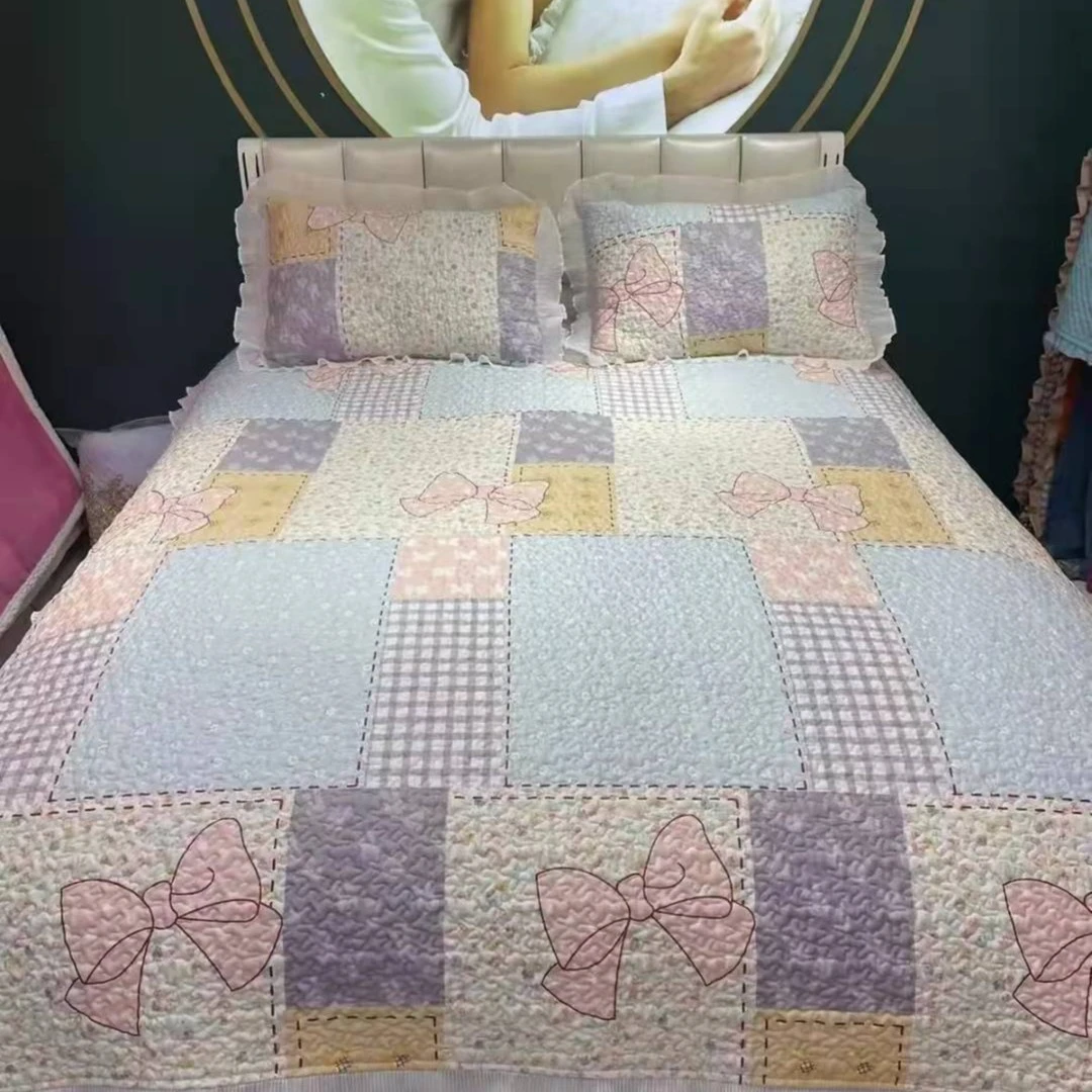 珍珠棉床盖小仙女三件套【花边】