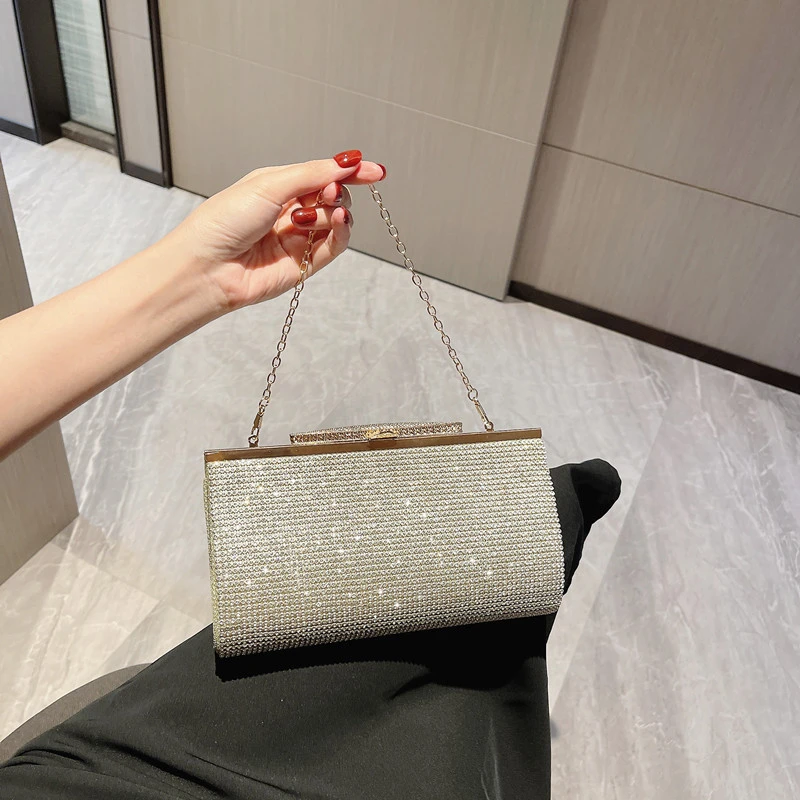 2021水钻女包喜婆婆手包满钻包包镶钻手拿斜跨包晚宴包婚宴聚会包