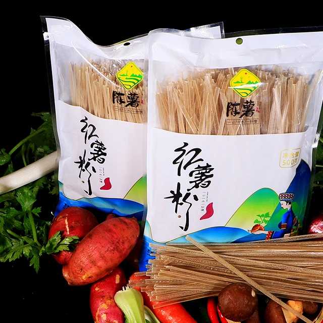 红薯粉贵州农特产陈薯绿色认证级纯红薯粉条500g手工超大份顺滑