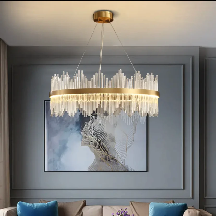 全铜轻奢吊灯客厅后现代简约高档灯具餐厅卧室大气北欧网红灯