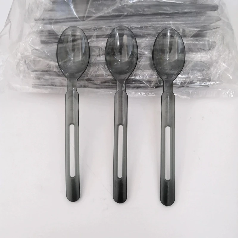 加厚塑料西餐勺独立包装100个