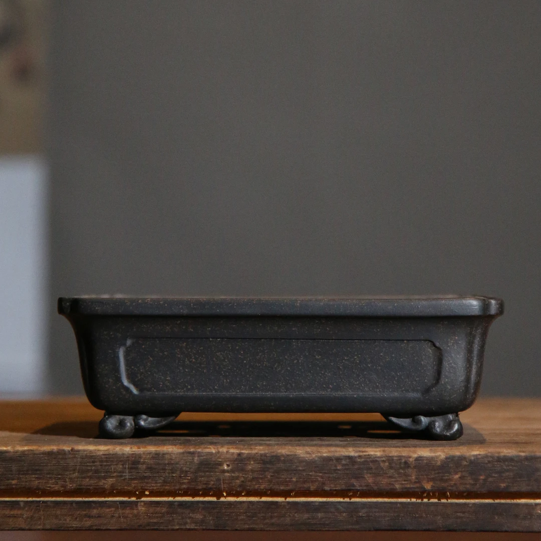 长10-15高0-5紫砂花盆景盆马槽飘口奎面多肉长方书桌面有孔陶瓷