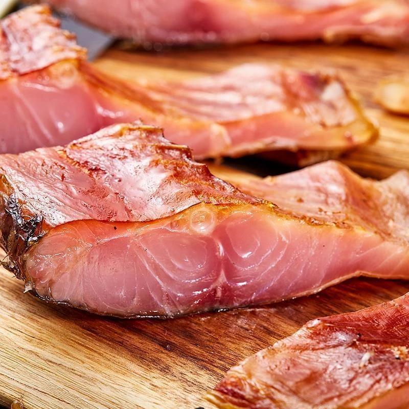 湖北熏鱼块腊味腊鱼干正宗熏鱼草鱼块腊鱼块咸鱼干货500g烟熏美食