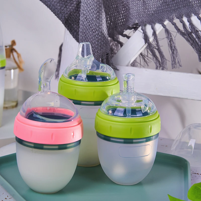 米糊奶瓶可挤压多用能喂水喂奶喂米糊150240ml勺子奶瓶奶瓶配件