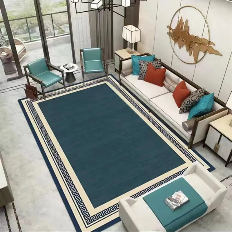 水晶绒【典雅中式】客厅卧室床边可裁剪免洗地毯地毯床边毯国风家用