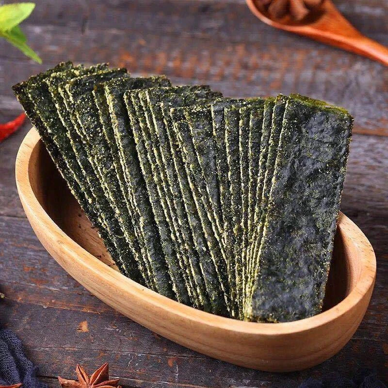 海頭湾 袋装夹心海苔 125g/包 宝宝孕妇休闲小零食到手8包营养