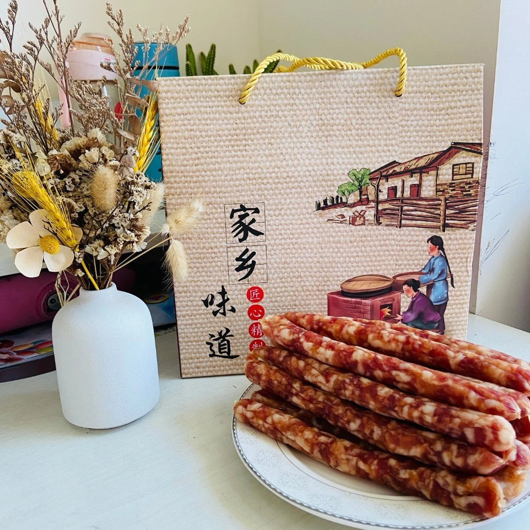北海特产定制海鲜腊肠/沙虫腊肠广式咸甜口味