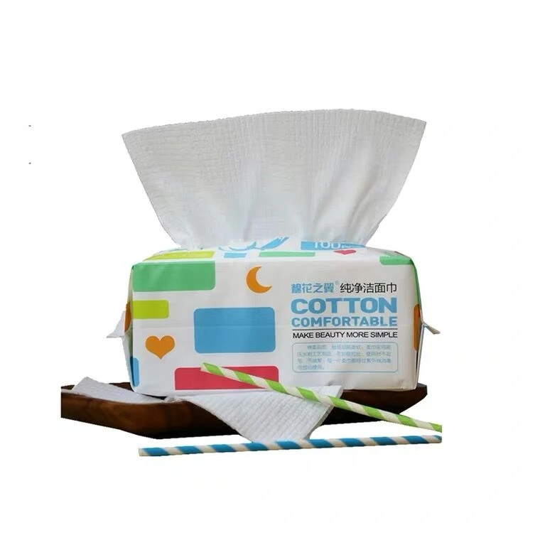洗脸巾抽纸巾100抽棉花之翼家用一次性便携棉柔