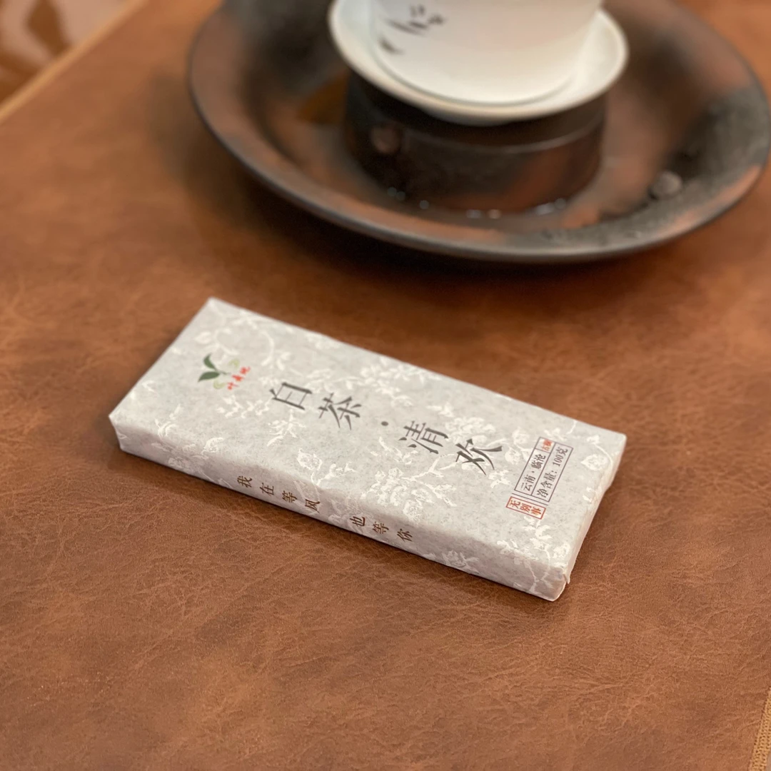 叶舞地叶舞地古树白茶砖白茶清欢100g