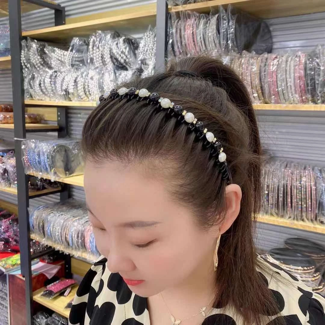 亚克力发饰 长梳子刘海发箍发饰甜美百搭韩版网红简约带齿日韩