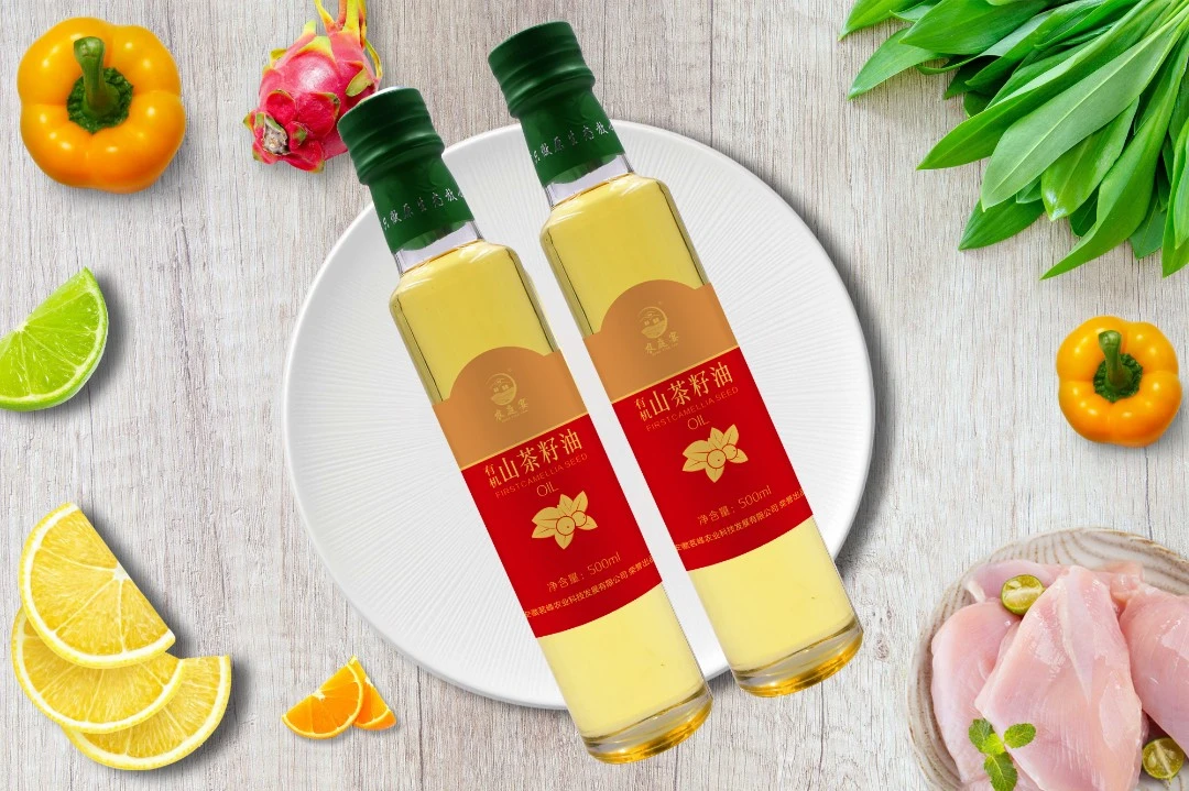 农普生山茶籽油礼盒两瓶装500ml*2 月子油 食用礼品山茶油
