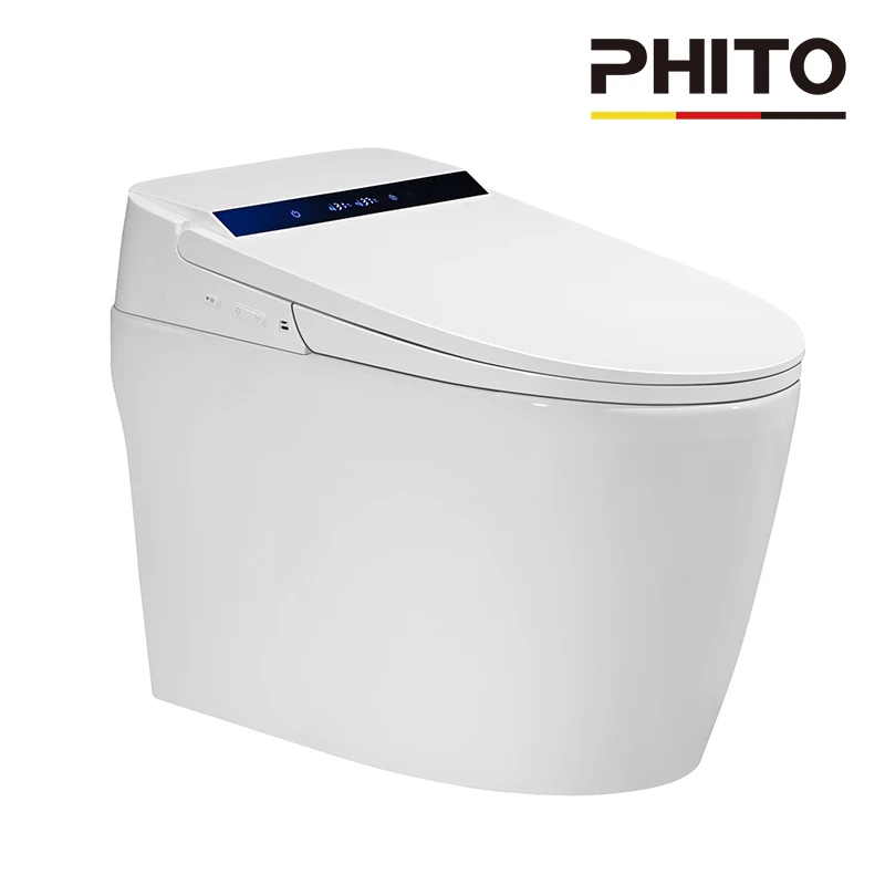 PHITO一体式智能马桶无水压限制全自电动坐便器水箱恒温即热烘干