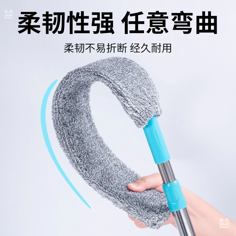 床底清扫神器床底下垃圾沙发下床下缝隙清理魔术扫把除尘掸扫把头