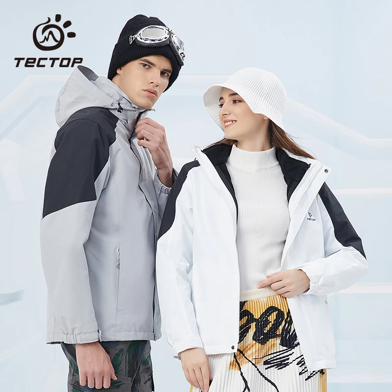 探拓户外服夹克男女士三合一可拆卸外套防风潮两件套登山服风衣