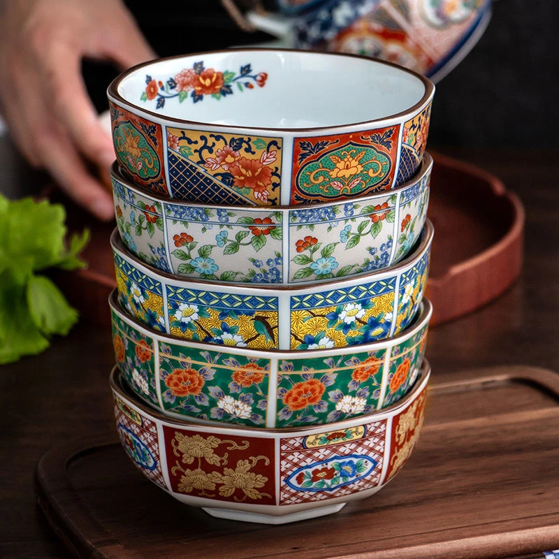 美浓烧日本进口陶瓷饭碗套装日式高颜值网红厨具好看碗组合木盒装