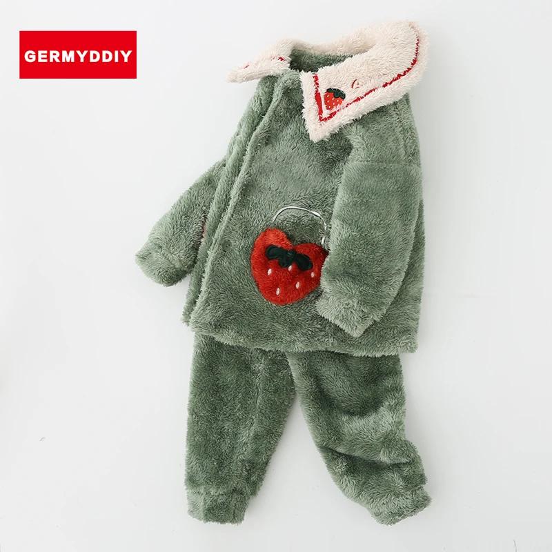 GERMYDDIY/哥唛迪儿童居家女童睡衣法兰绒中大童女秋冬加厚保暖