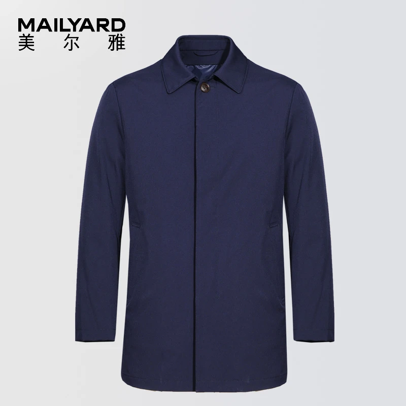 MAILYARD/美尔雅羽绒服风衣 商务休闲男士可拆羽绒内胆短风衣 106