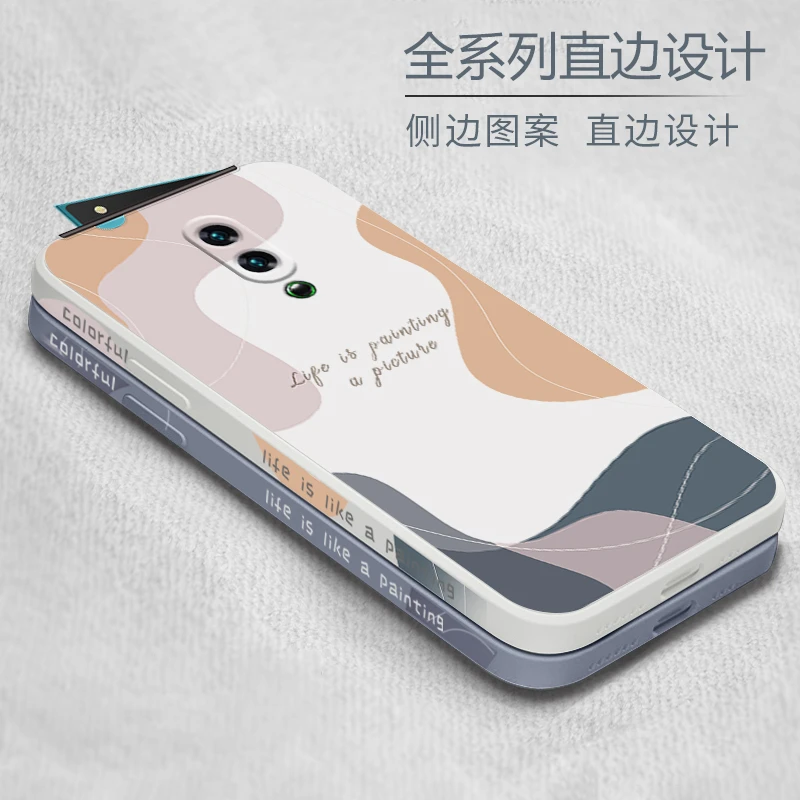 OPPOreno/renoz手机壳镜头全包防摔reno2液态硅胶新款侧边潮牌