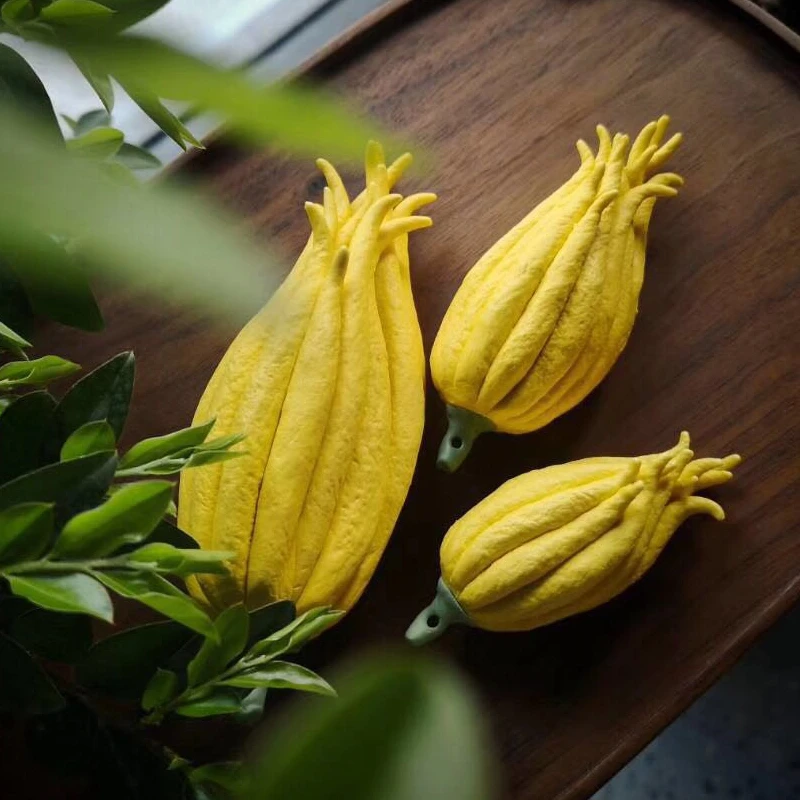 手工陶瓷佛手摆件仿真植物茶宠线香器香炉茶具配件文艺茶道茶盘
