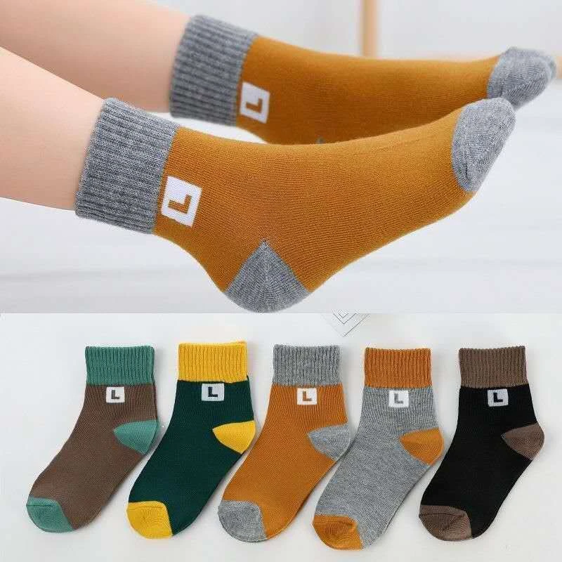 儿童袜子春秋冬厚款保暖孩子男女童小中大童学生中筒四季宝宝袜子