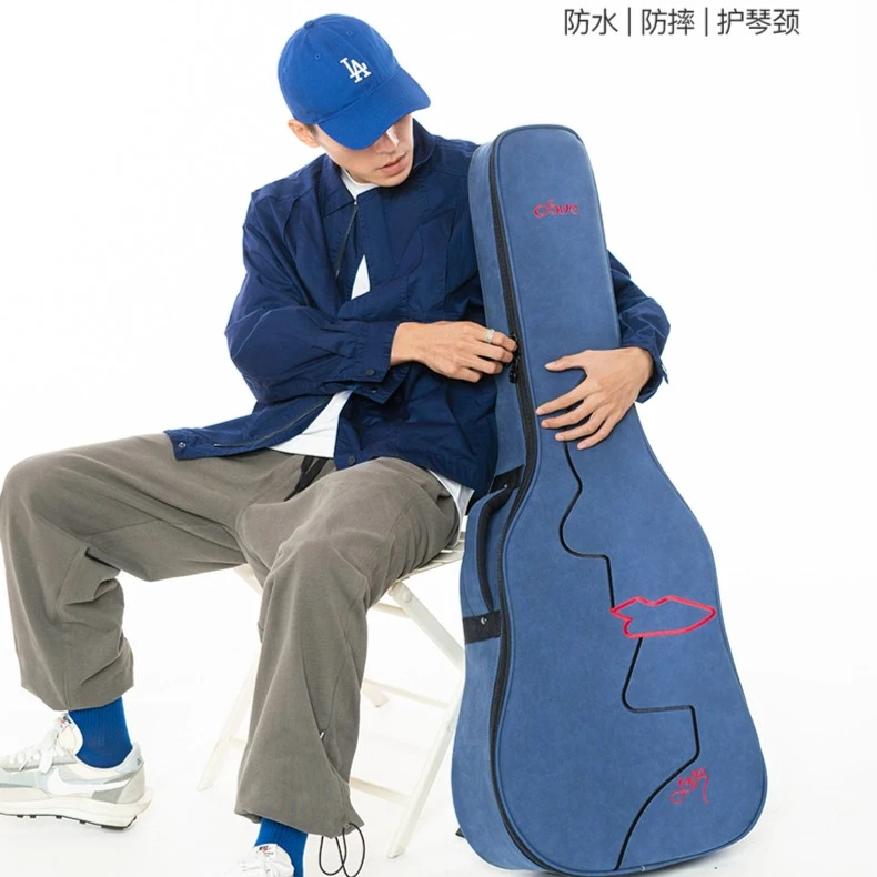 艺术款个性高档吉他包毕加索人脸风格加厚包