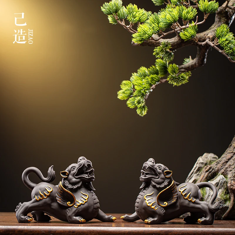 誉晟紫砂貔貅茶宠精品可养个性茶玩招财进宝茶道茶具茶桌摆件
