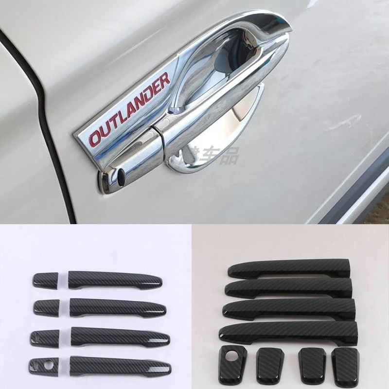 适用于06-20新老欧蓝德门碗贴改装车门外拉手车身装饰门把手亮条