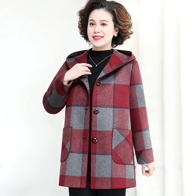 华太太子外套胖妈妈秋冬装加肥加大码中老年人女装上衣奶奶1157