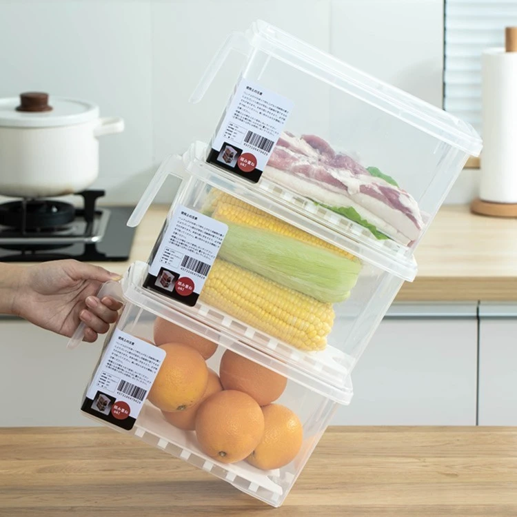 【Sungsa】带手柄沥水冰箱收纳盒保鲜盒储物盒隔板适用于款收纳盒