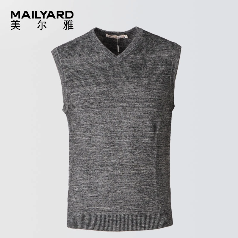MAILYARD/美尔雅背心 羊毛商务休闲男式毛背心 男士毛衫 033