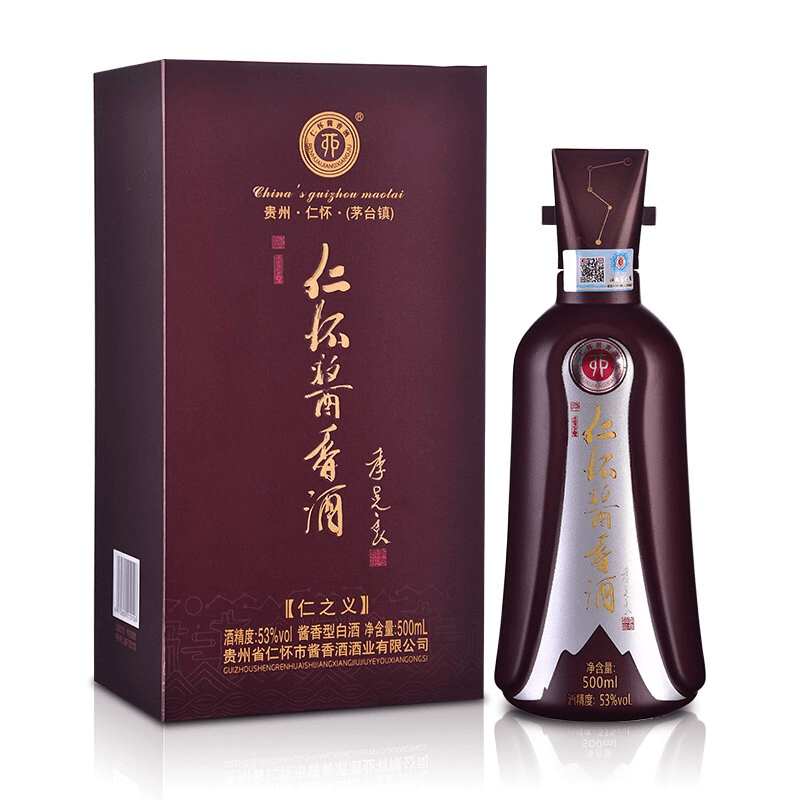 RENHUAIJIANGXIANGJIU/仁怀酱香酒仁之义53度500ml